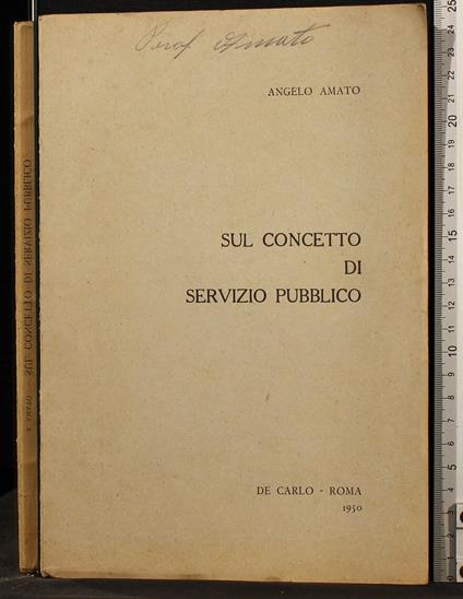 Sul concetto di servizio pubblico - Angelo Amato - copertina