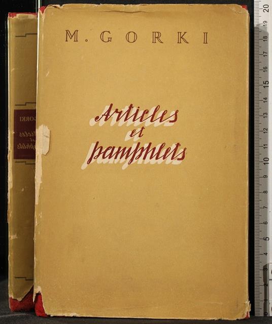 Articles Et Pamphlets - Maksim Gorkij - copertina