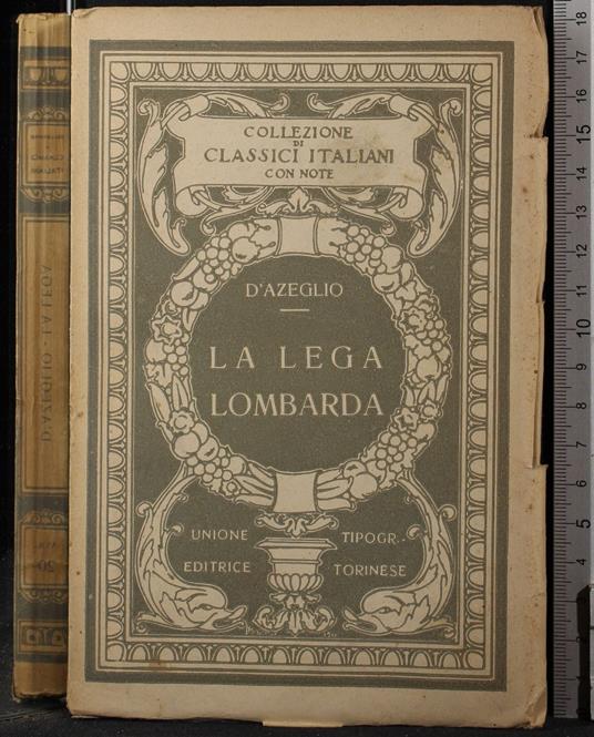 La lega lombarda - Massimo D'Azeglio - copertina