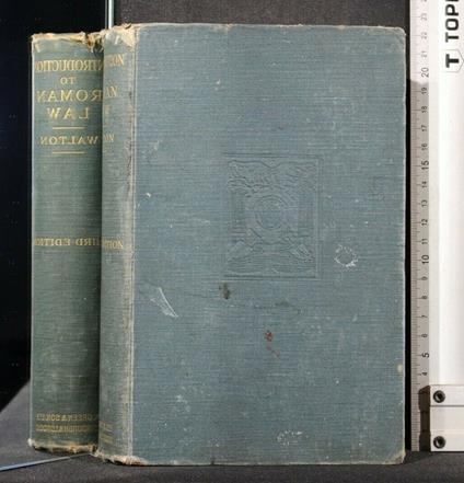 Historical Introduction To The Roman Law - Stewart Walton - copertina