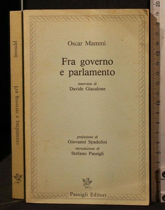 Fra Governo e Parlamento - Oscar Mammì - copertina