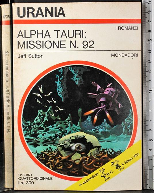Alpha Tauri: Missione n 92 - Jeff Sutton - copertina