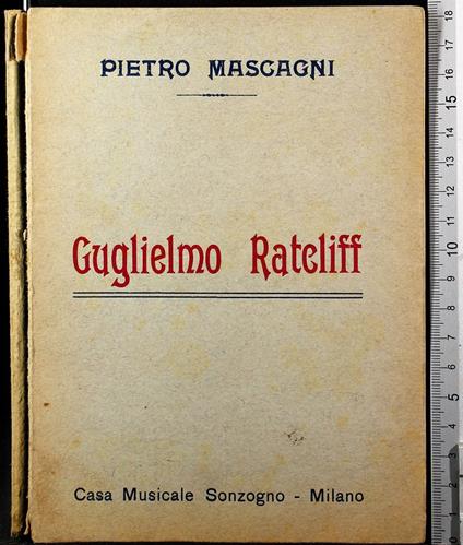 Guglielmo Rateliff - Pietro Mascagni - copertina