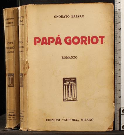 Papa Goriot - Honoré de Balzac - copertina