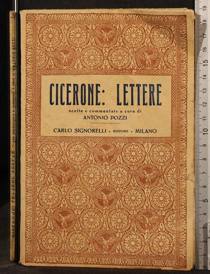 Lettere - M. Tullio Cicerone - copertina