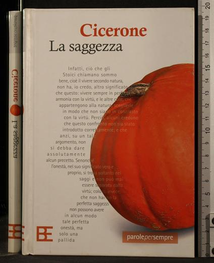 La Saggezza - M. Tullio Cicerone - copertina