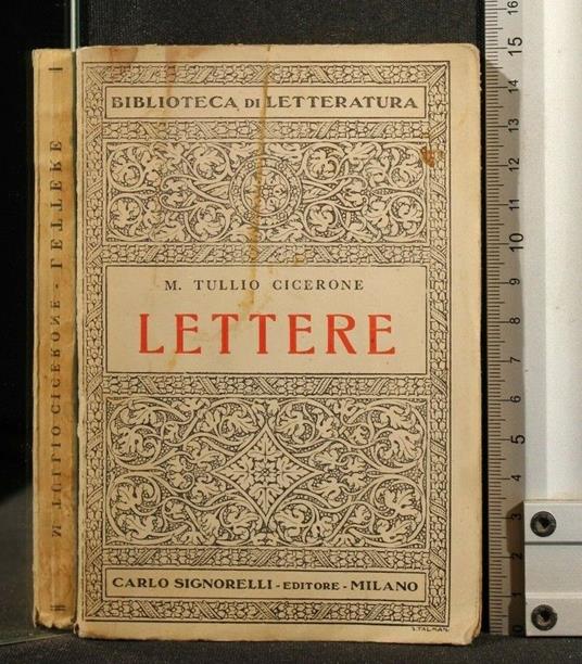 Lettere - M. Tullio Cicerone - copertina