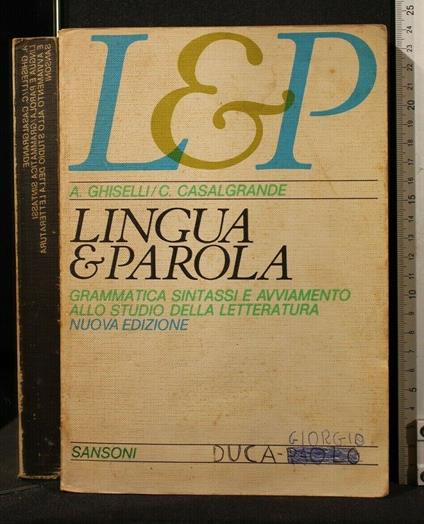 Lingua & Parole - Alfredo Ghiselli - copertina
