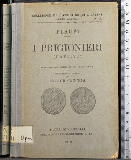 I prigionieri (Captivi) - T. Maccio Plauto - copertina
