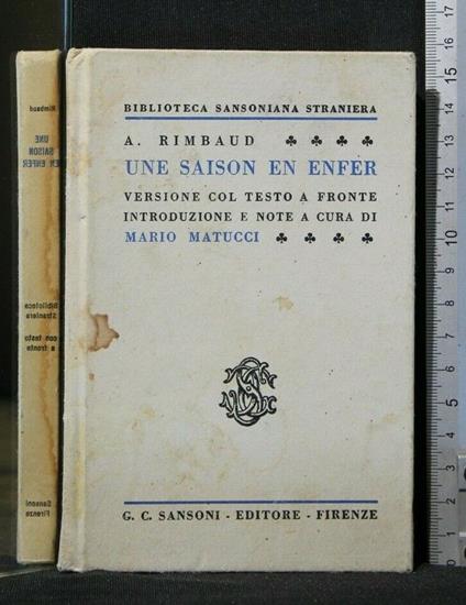 Une Saison En Enfer - Arthur Rimbaud - copertina
