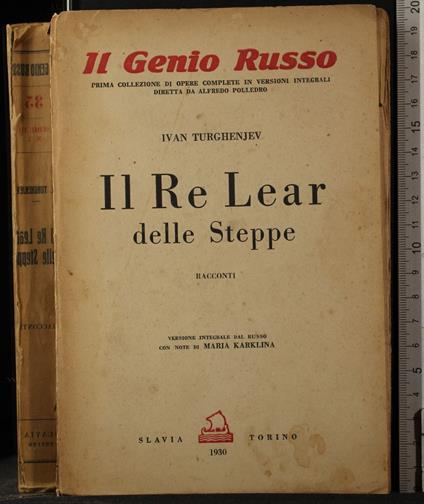 Il re lear delle steppe - Ivan Turgenev - copertina