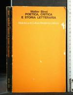 Poetica, Critica e Storia Letteraria