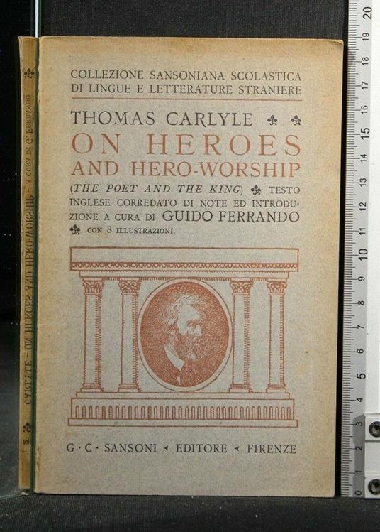 On Heroes And Hero-Workship - Thomas Carlyle - copertina