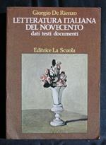 Letteratura Italiana Del Novecento Dati Testi Documenti