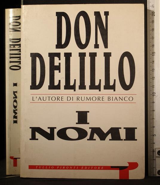 I nomi - Don DeLillo - copertina