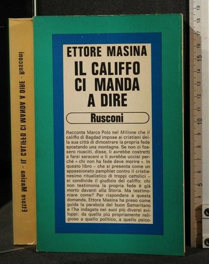 Il Califfo Ci Manda a Dire - Ettore Masina - copertina