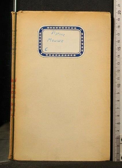 Menone - Platone - copertina