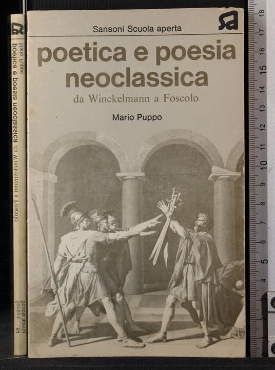 Poetica e poesia neoclassica - Mario Puppo - copertina