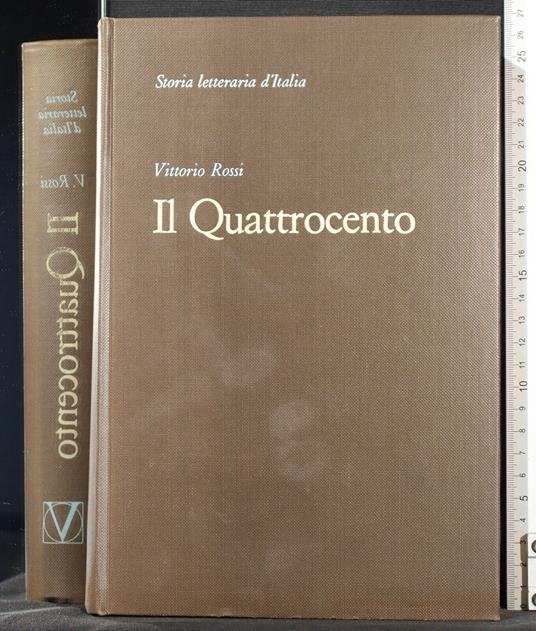 Storia Letteraria D'Italia. Il Quattrocento - Vittorio Rossi - copertina