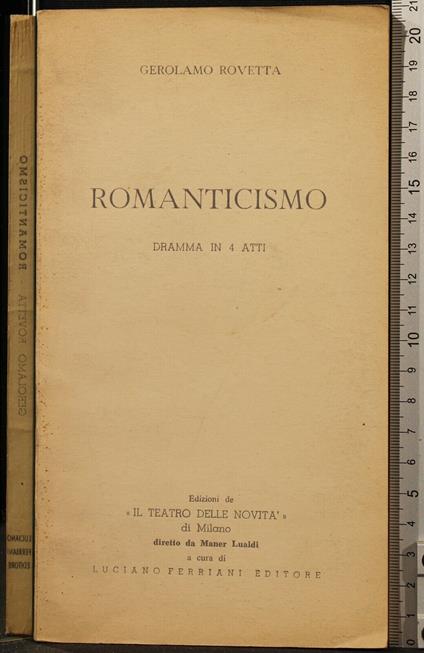 Romanticismo - Gerolamo Rovetta - copertina