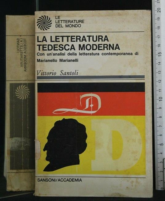 La Letteraatura Tedesca Moderna - Vittorio Santoli - copertina
