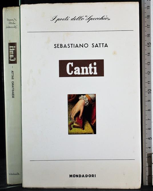 Canti - Sebastiano Satta - copertina