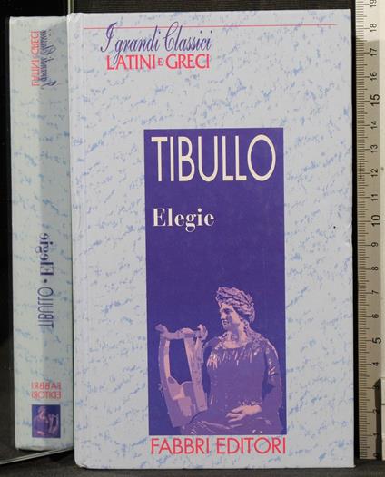 Elegie - Albio Tibullo - copertina
