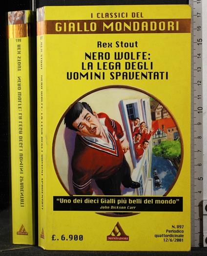 Nero Wolfe: la lega degli uomini spaventati - Rex Stout - copertina