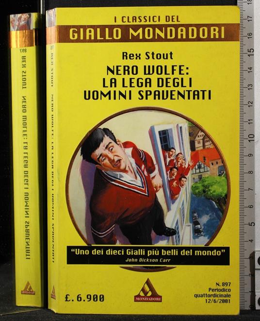 Nero Wolfe: la lega degli uomini spaventati - Rex Stout - copertina