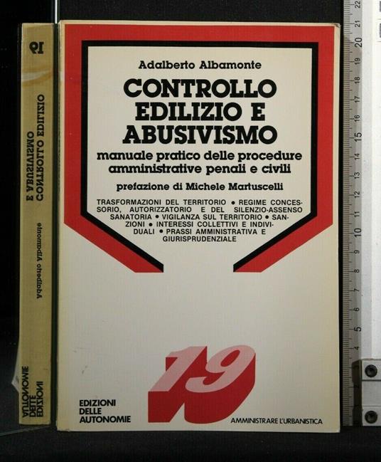 Controllo Edilizio e Abusivismo - Adalberto Albamonte - copertina