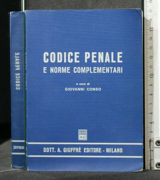 Codice Penale e Norme Complementari - Giovanni Conso - copertina