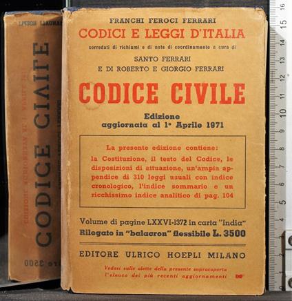 Codice civile - Ferrari - copertina