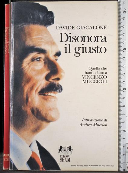 Disonora il giusto - Davide Giacalone - copertina