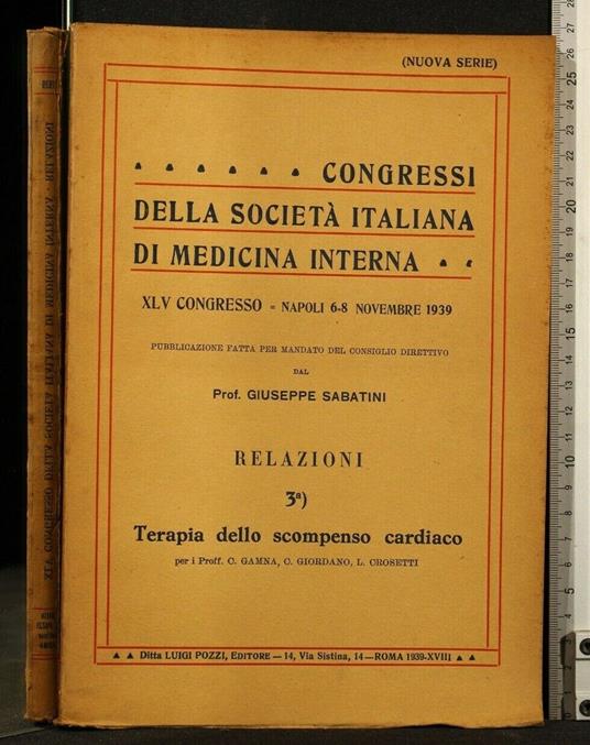 Terapia Dello Scompenso Cardiaco - Giuseppe Sabatini - copertina