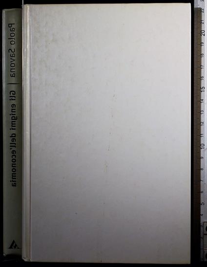 Gli enigmi dell'economia - Paolo Savona - copertina