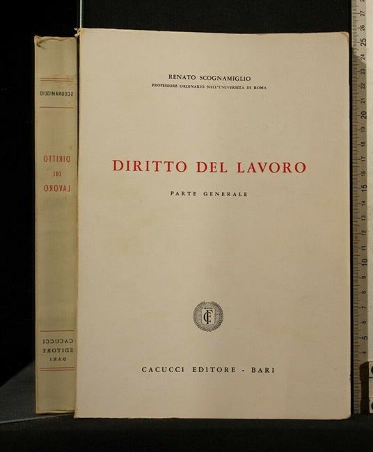 Diritto Del Lavoro - Renato Scognamiglio - copertina
