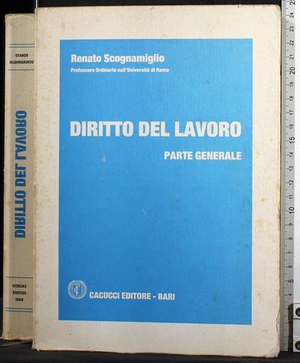 Diritto al lavoro - Renato Scognamiglio - copertina