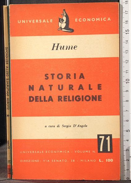 Storia naturale della religione - David Hume - copertina
