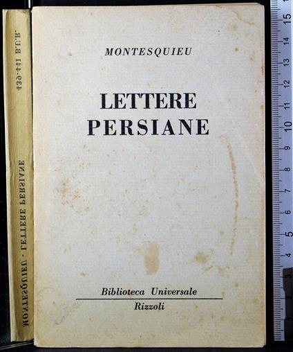 Lettere persiane - Charles L. de Montesquieu - copertina
