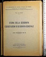 Storia della geografia. Eserc di geografia generale 1944-45
