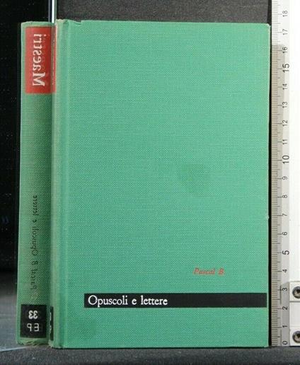Maestri Opuscoli e Lettere - Blaise Pascal - copertina