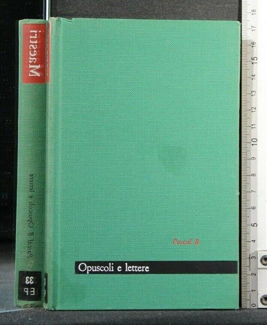 Maestri Opuscoli e Lettere - Blaise Pascal - copertina