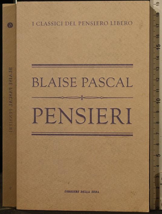 Pensieri - Blaise Pascal - copertina