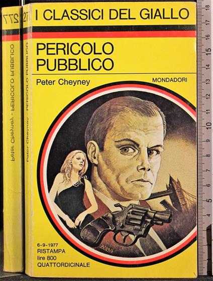 Pericolo pubblico - Peter Cheyney - copertina