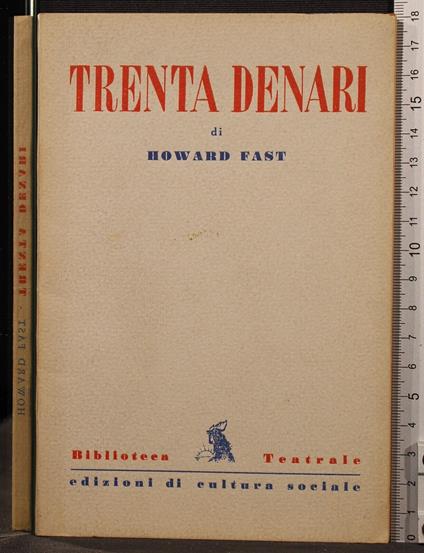 Trenta Denari - Howard Fast - copertina