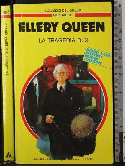 La tragedia di X - Ellery Queen - copertina