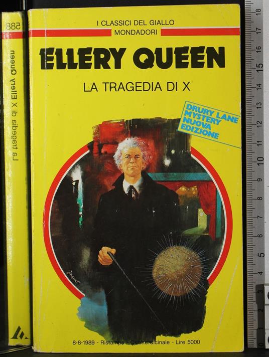 La tragedia di X - Ellery Queen - copertina