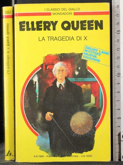 La tragedia di X - Ellery Queen - copertina