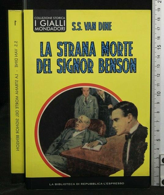 La Strana Morte Del Signor Benson - S. S. Van Dine - copertina