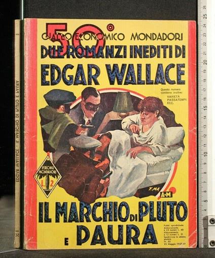 Il Marchio di Pluto e Paura - Edgar Wallace - copertina